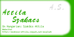 attila szakacs business card